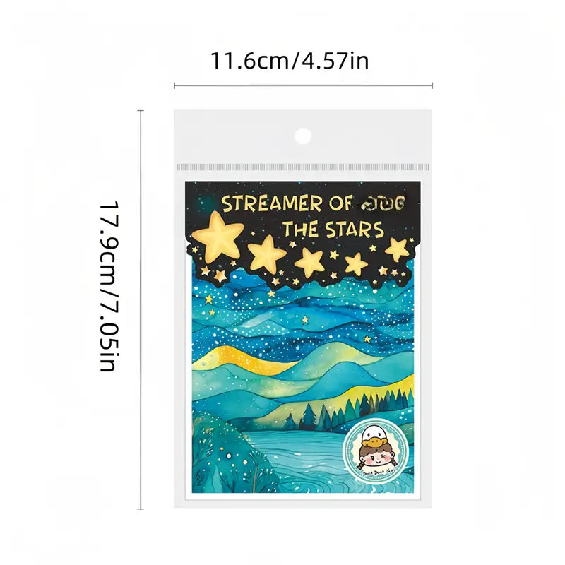 Streamer of the Stars Background Stickers