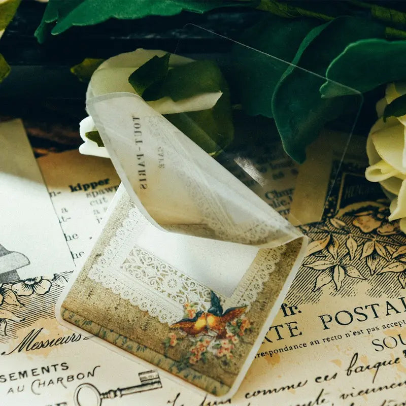 Vintage Frame Vellum Stickers