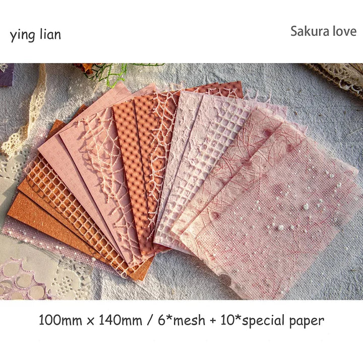 Retro Story Various Textured Paper Bundle