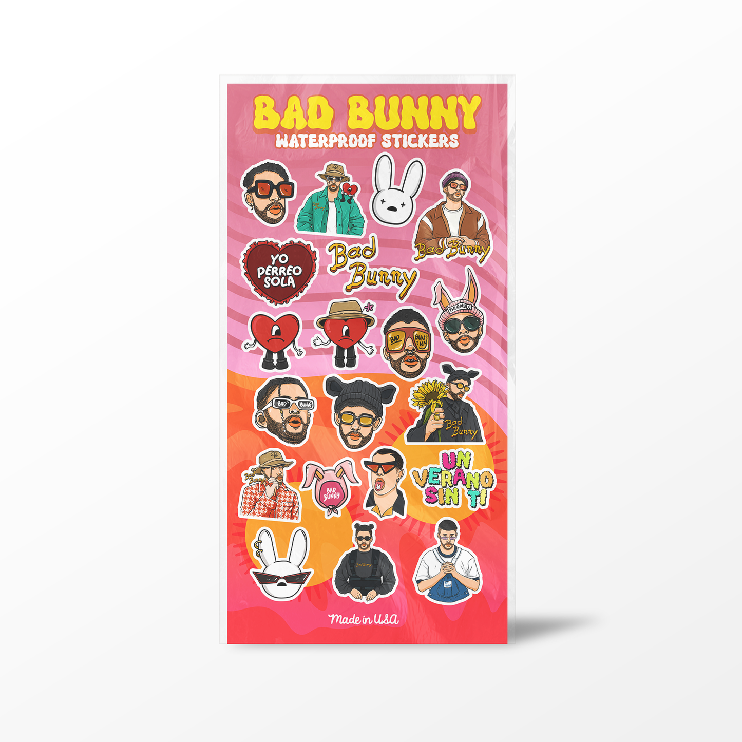 Bad Bunny Sticker Sheets