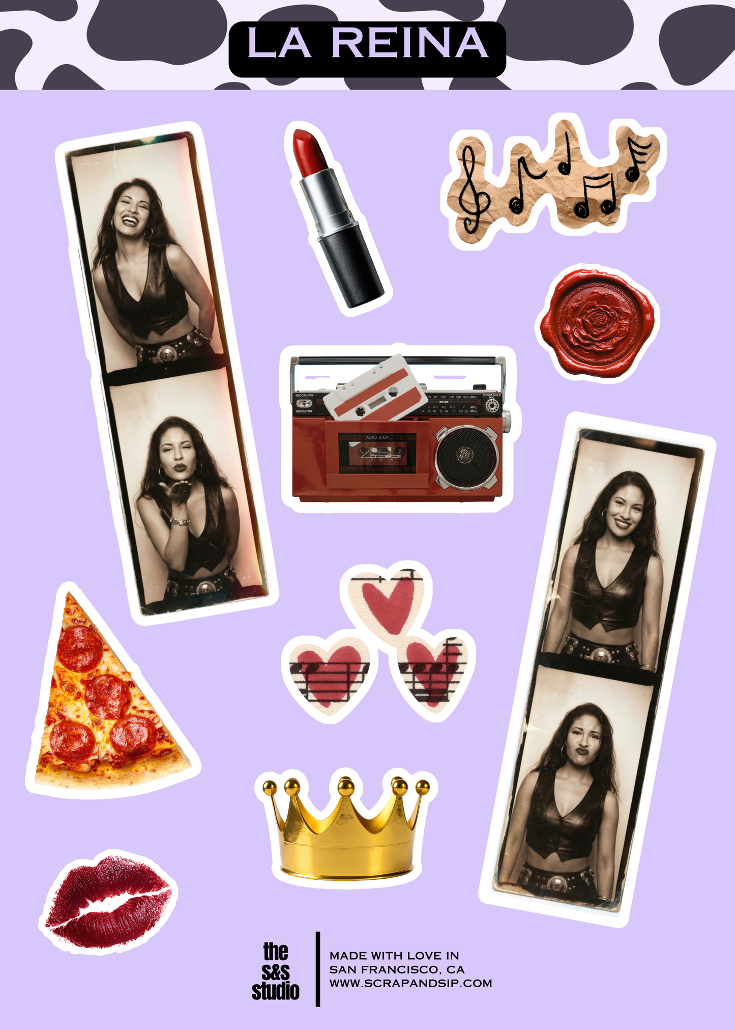 La Reina Sticker Sheet | S&S Studio