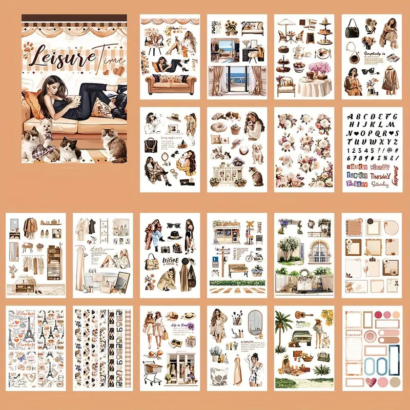 Leisure Time Lounge Sticker Book