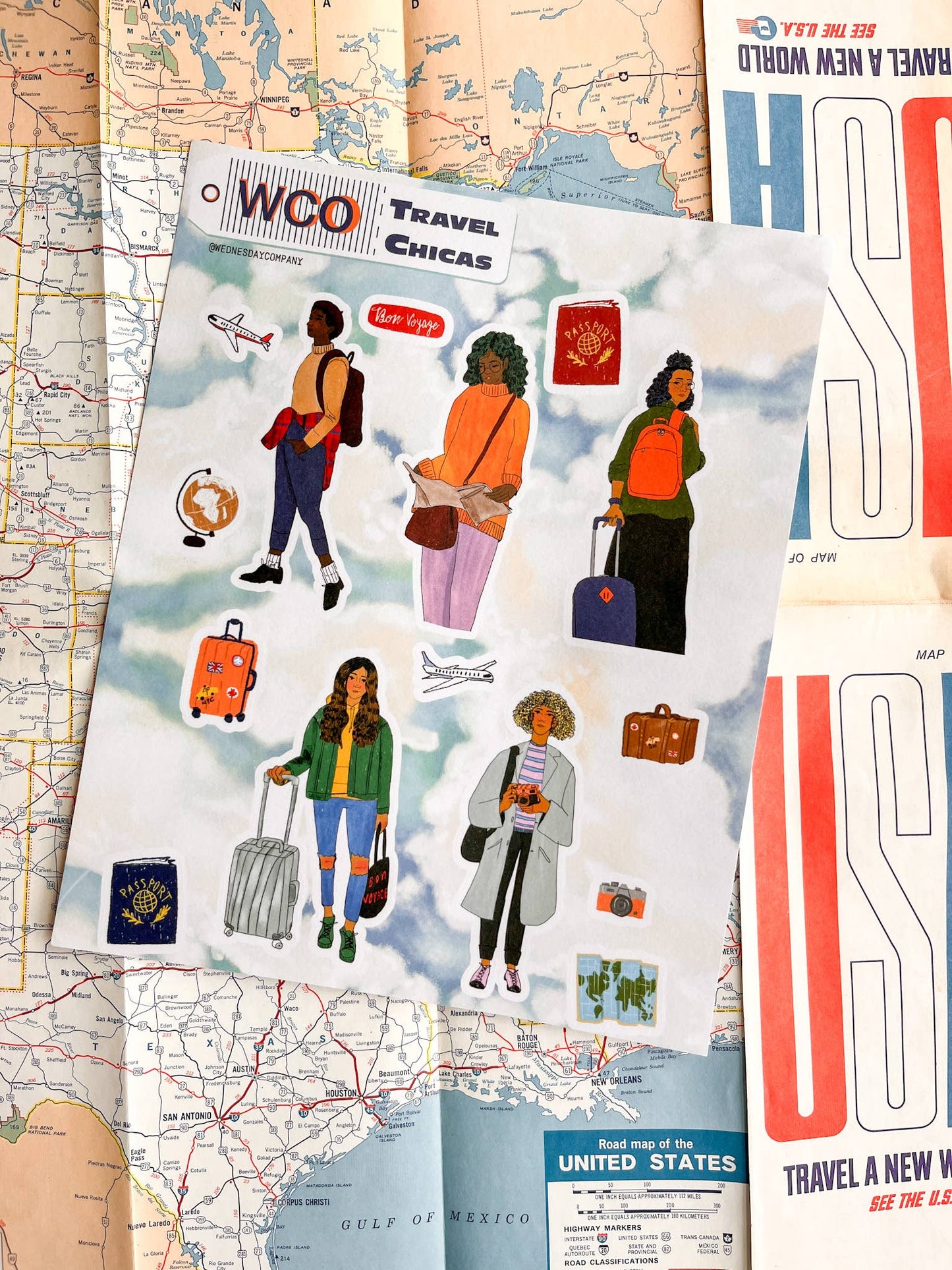 Travel Chicas - Large Washi Sheet