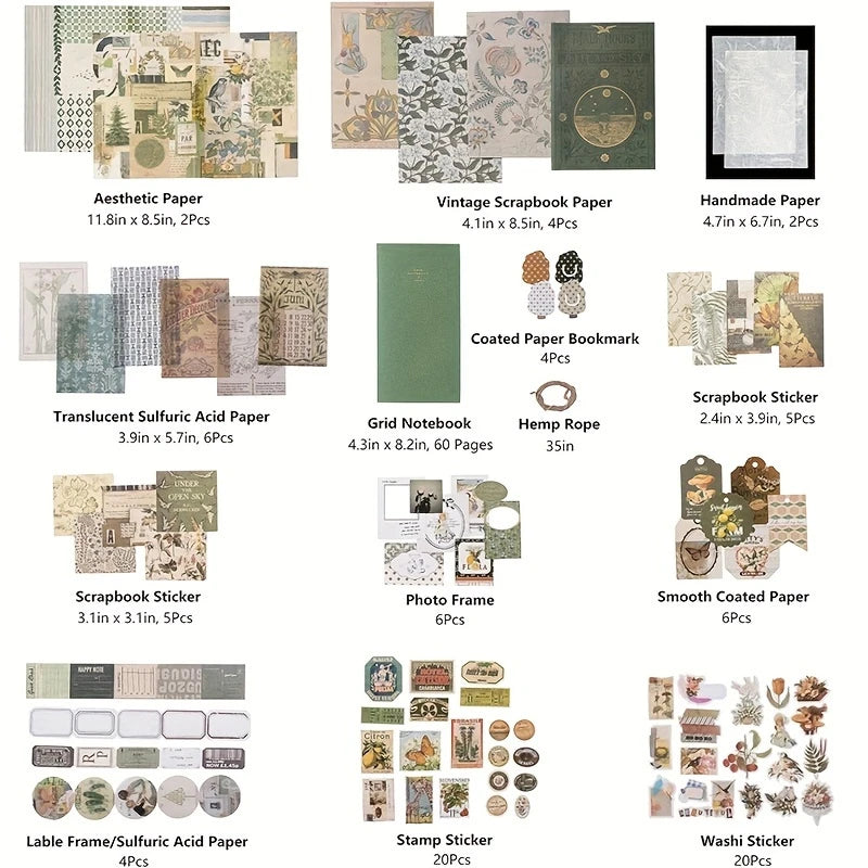 Vintage Scrapbook/Junk Journal Starter Kit