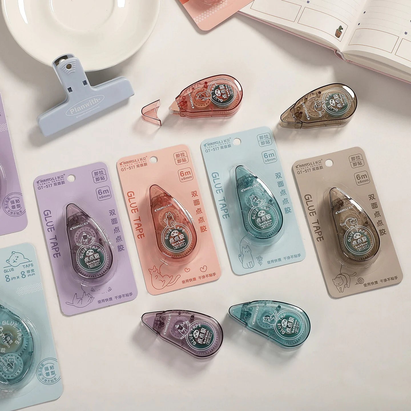 Pastel Teddy Bear Adhesive Tape