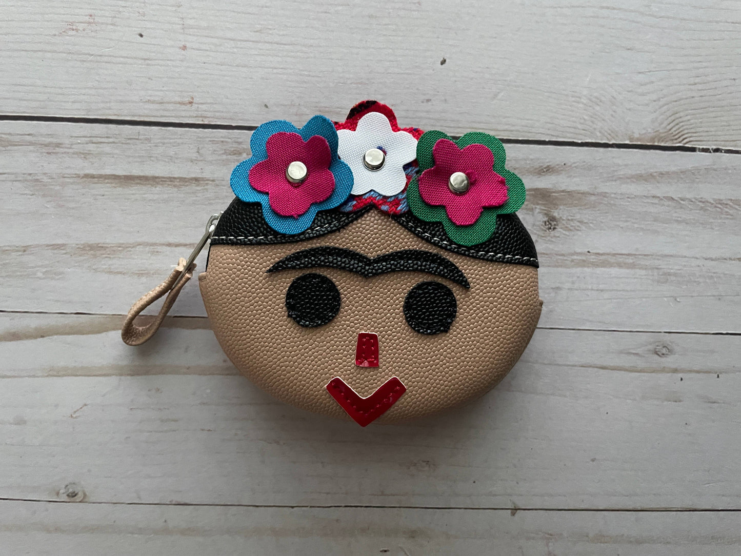 Frida Mexican Doll Kawaii Faux Leather Coin Purse