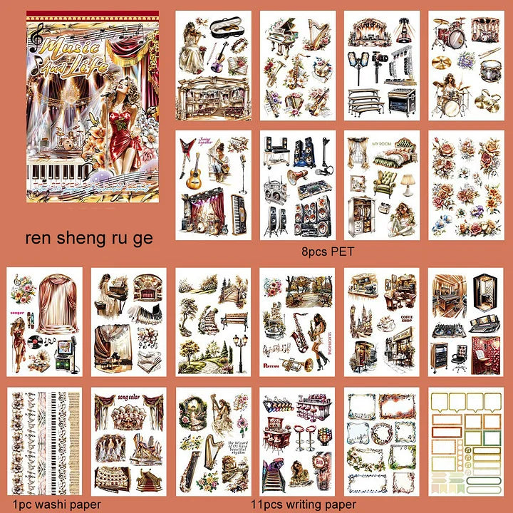 Music and Life Sticker Book