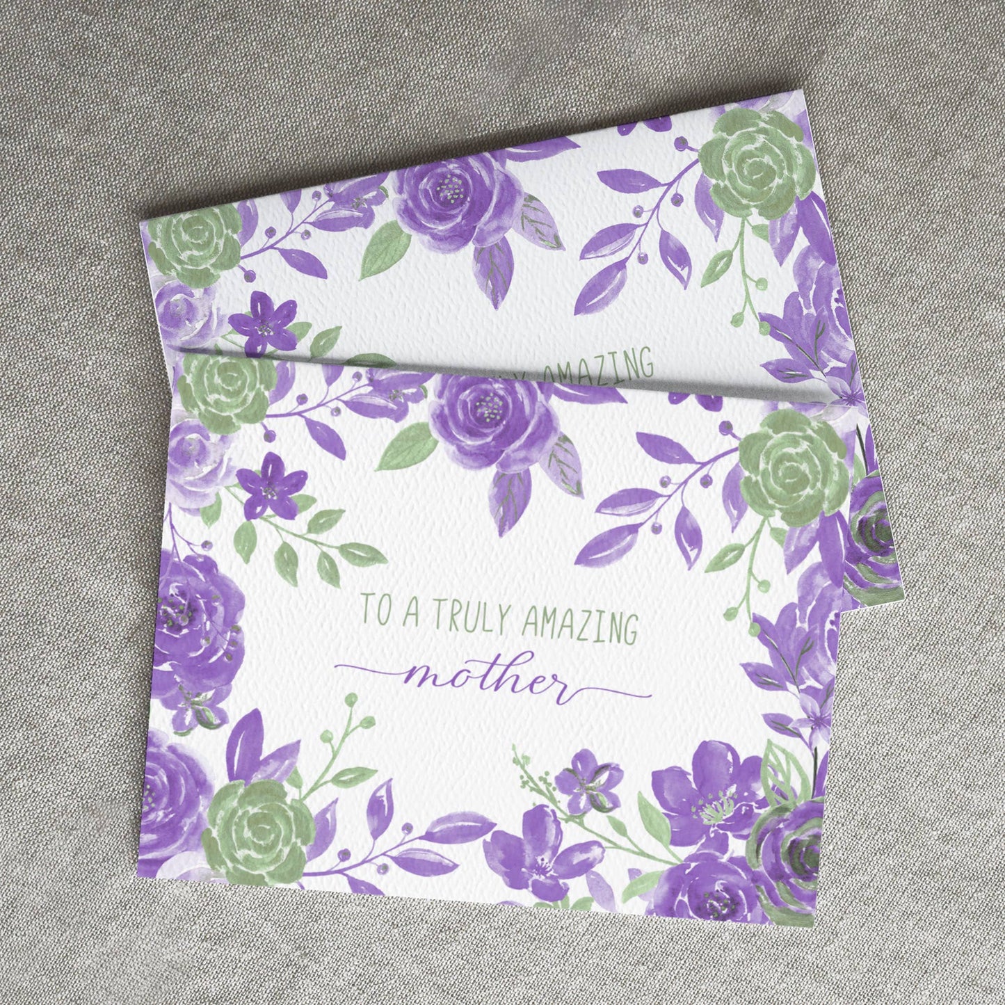 Birthday Card for Mom, Floral birthday card, Mother's Day