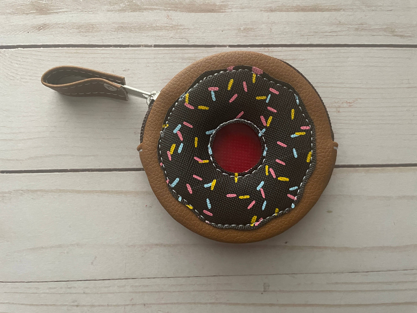 Donut Doughnuts Dona Kawaii Faux Leather Coin Purse