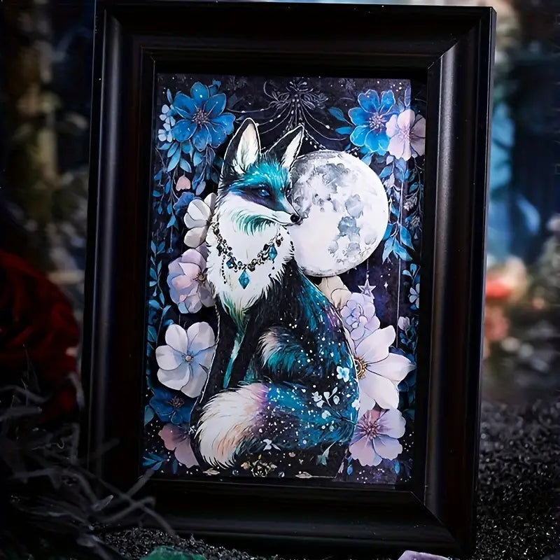 Starry Night Magic Background Stickers