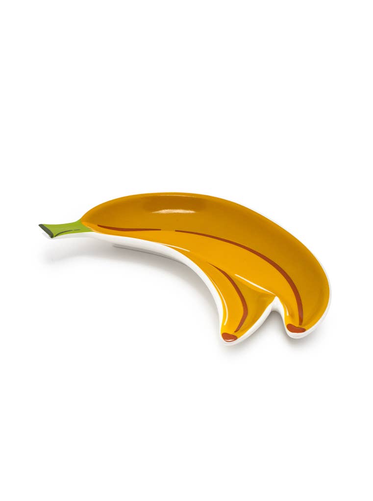 Ceramic Trinket & Jewelry Tray / Dish - Ripe Bananas