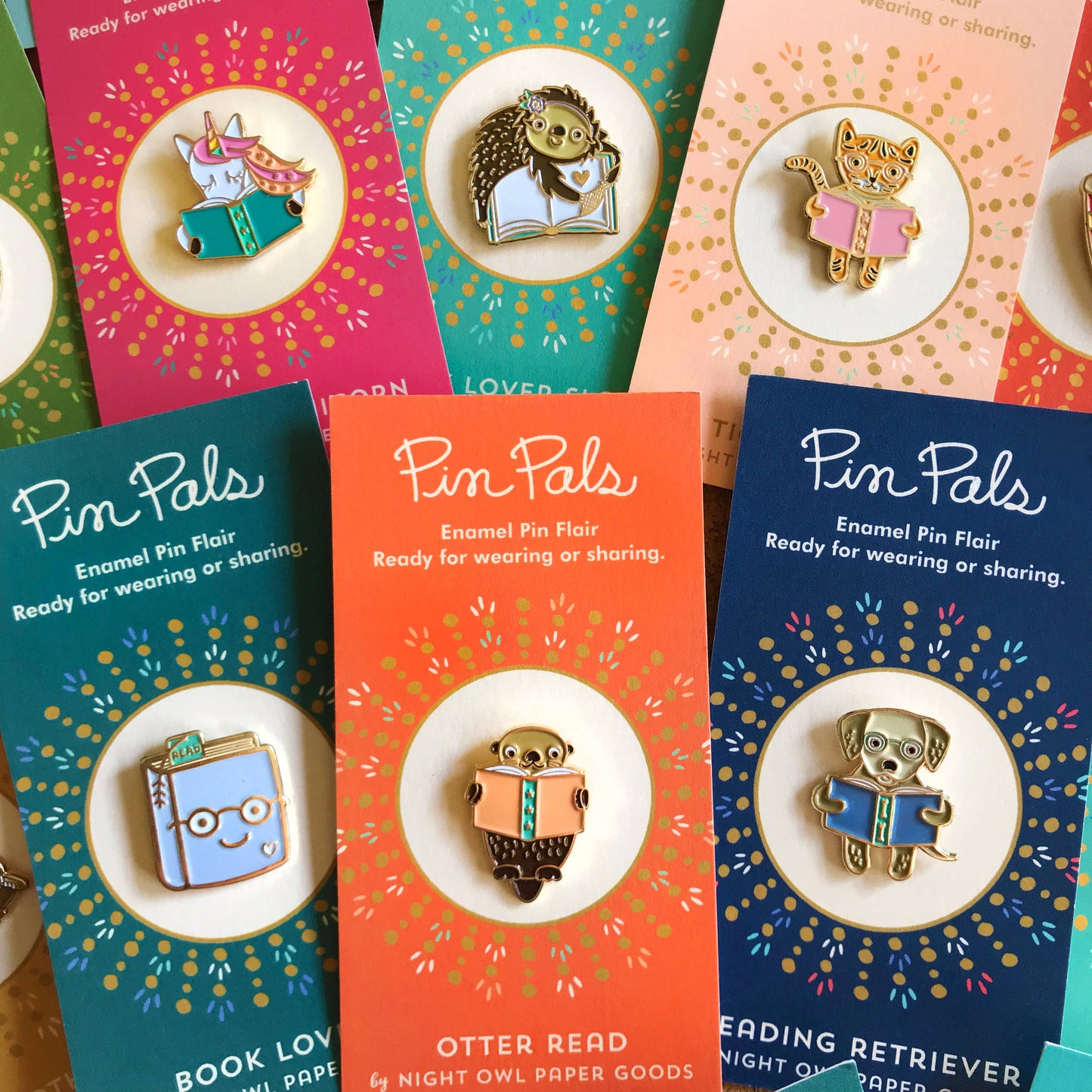 Reading Unicorn Enamel Pin