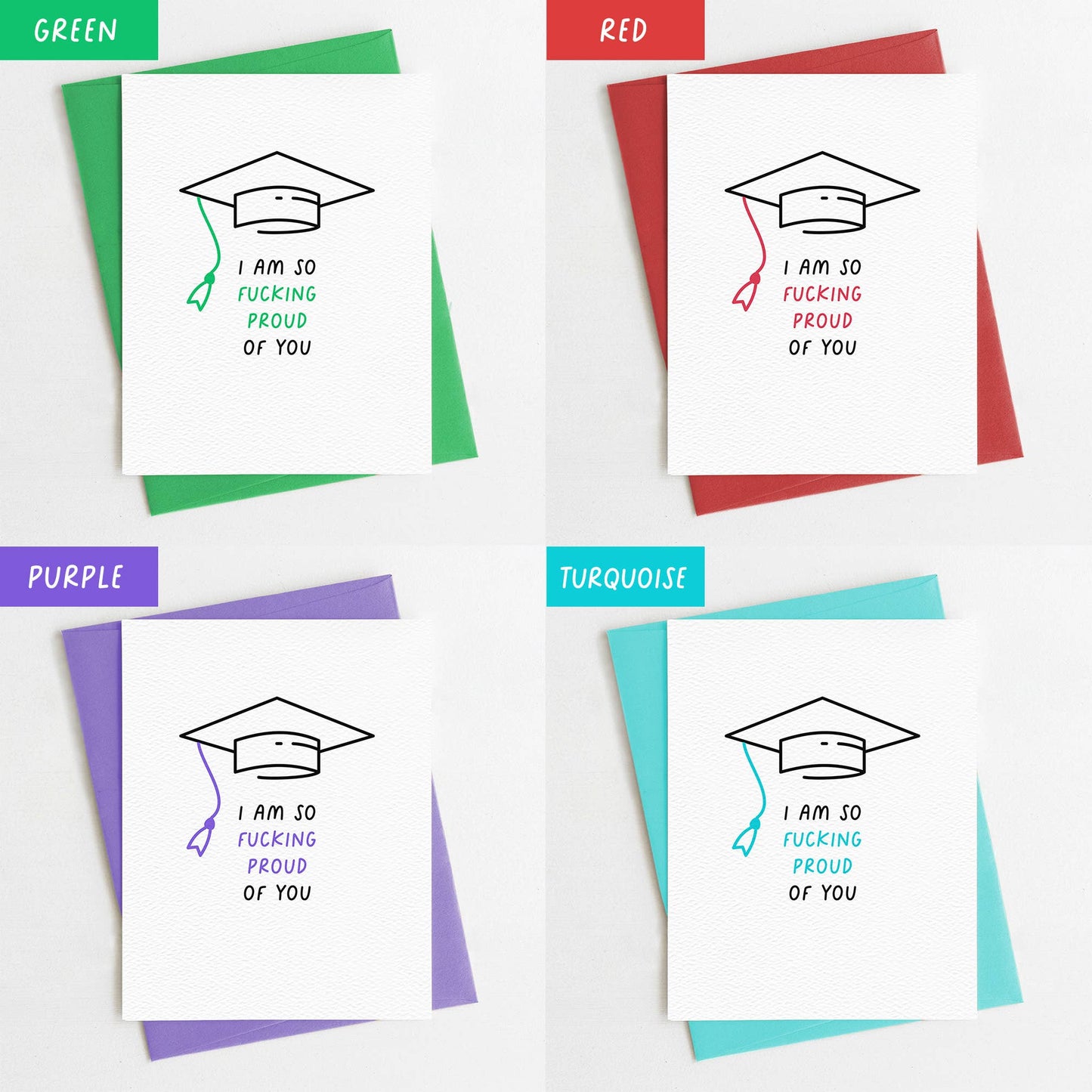 Funny Graduation Card, Proud of You, Card for grads 2022