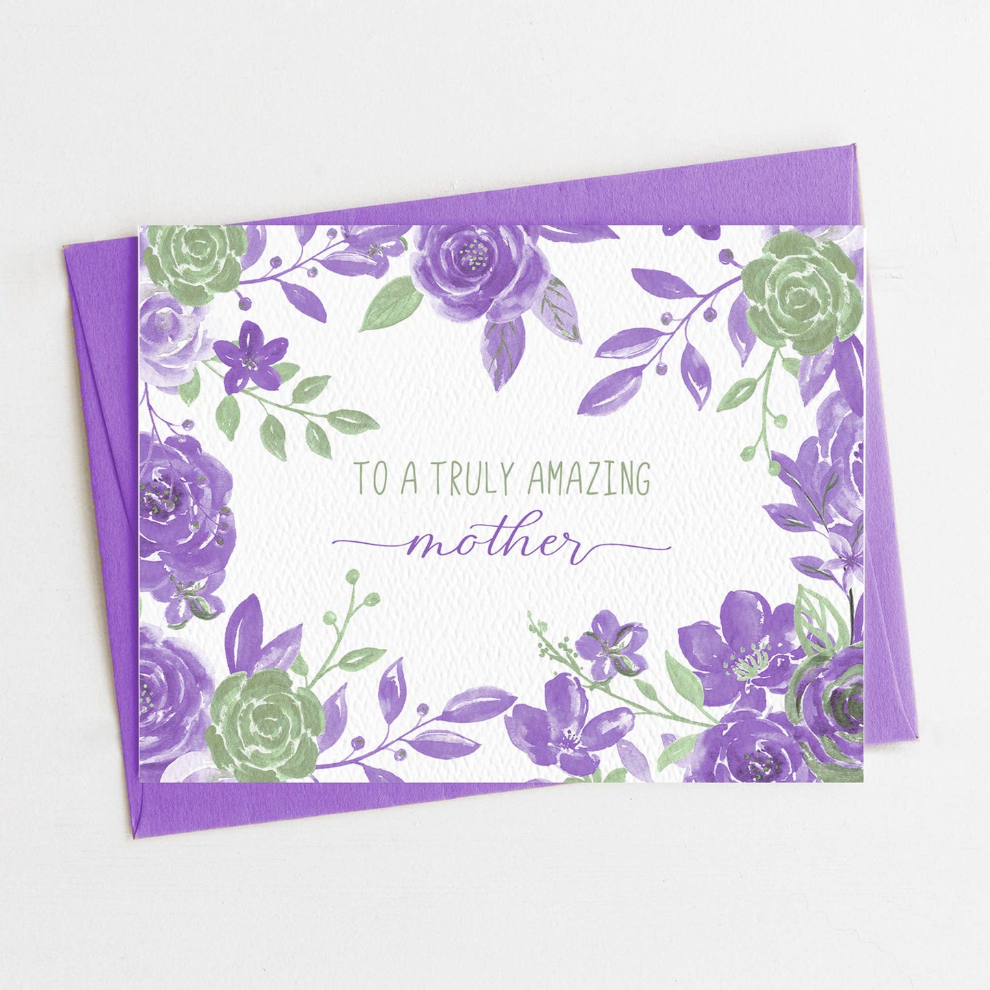 Birthday Card for Mom, Floral birthday card, Mother's Day