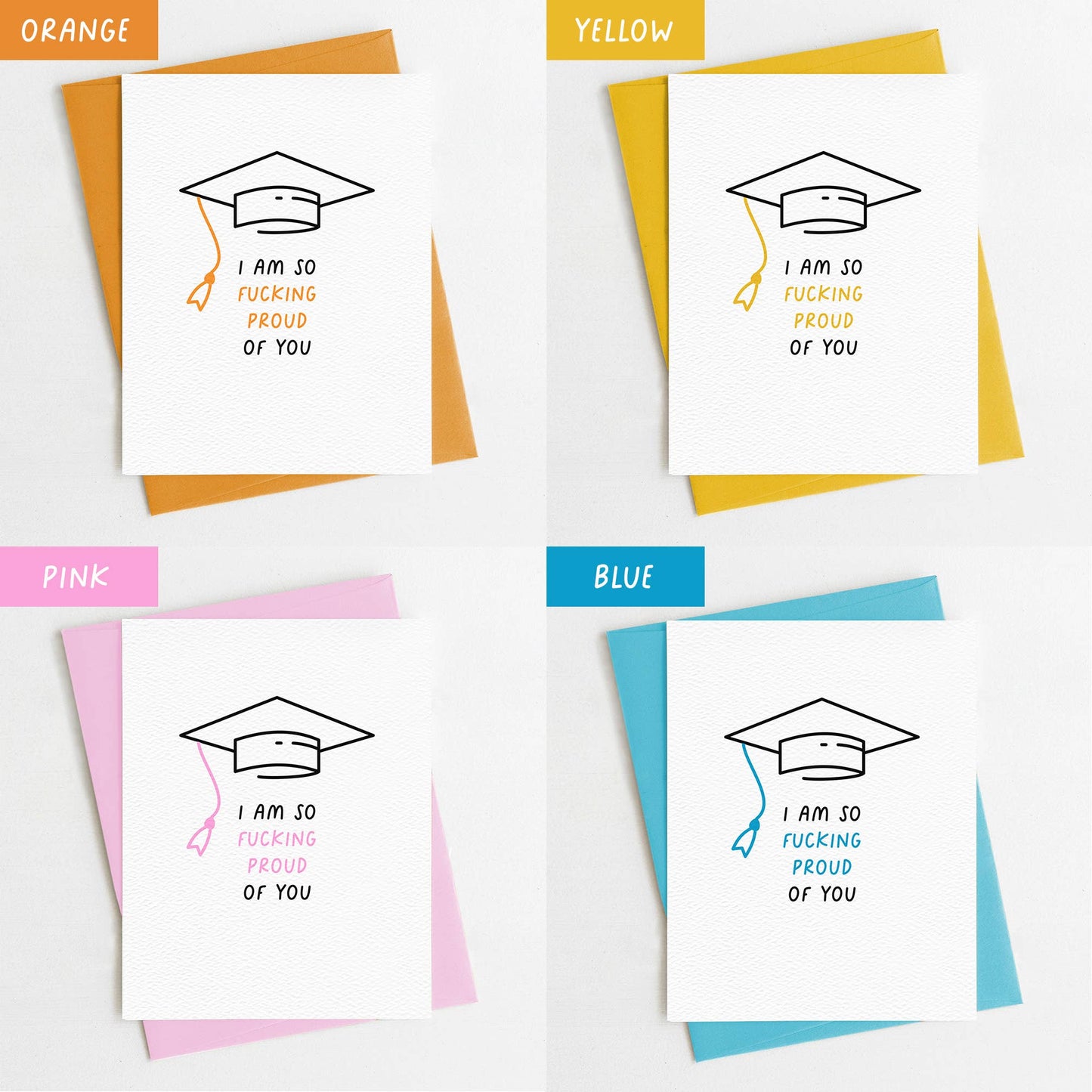 Funny Graduation Card, Proud of You, Card for grads 2022