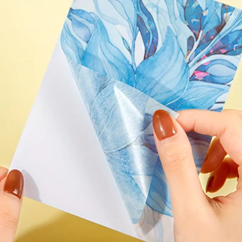 Stained Glass Flower Background Sticker