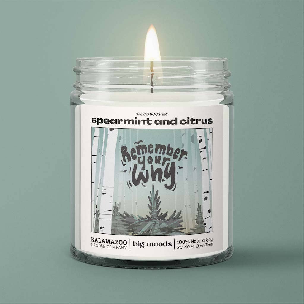 "Remember Your Why" Spearmint & Citrus - Luxury Soy Candle