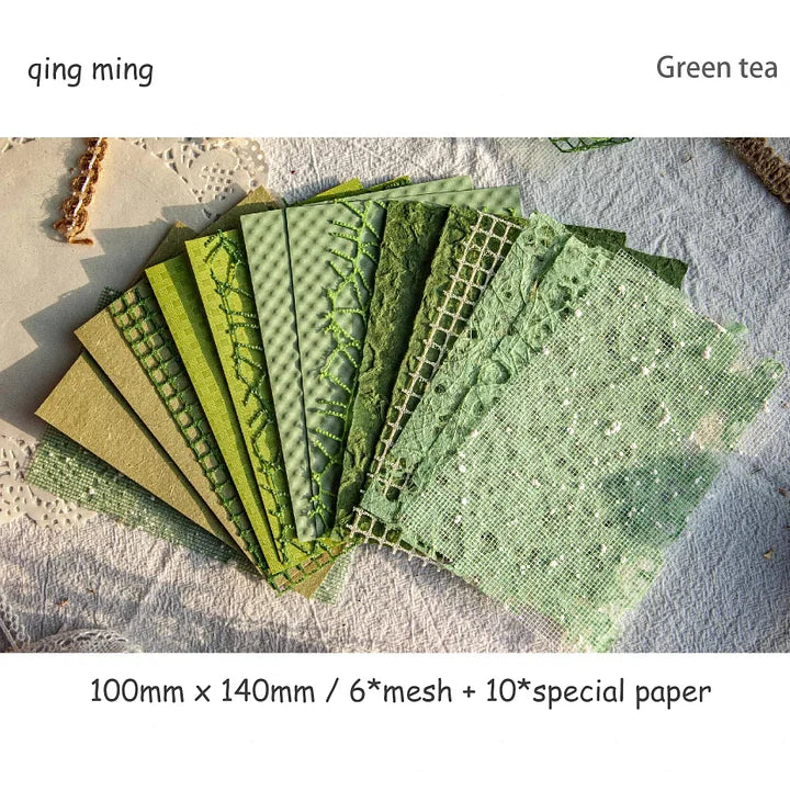 Retro Story Various Textured Paper Bundle