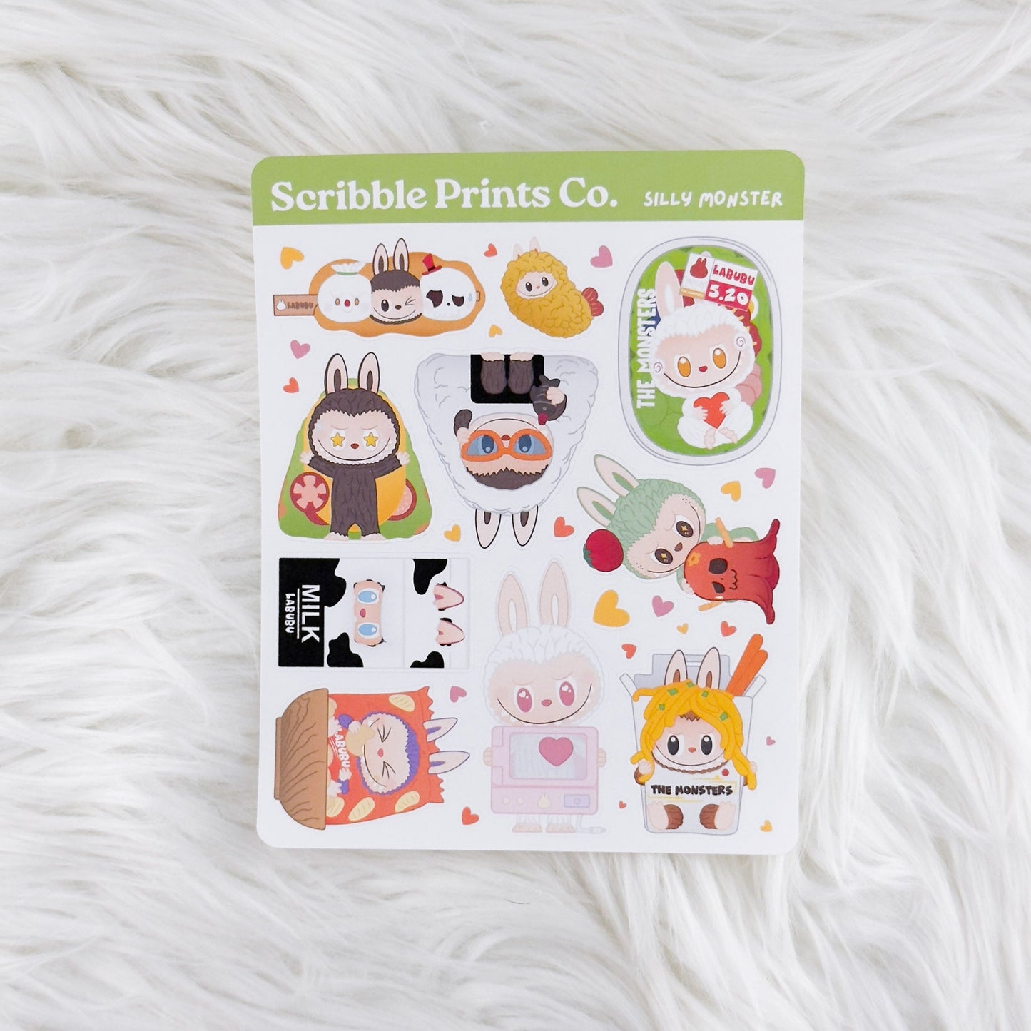 Scribble Prints Sticker Sheet