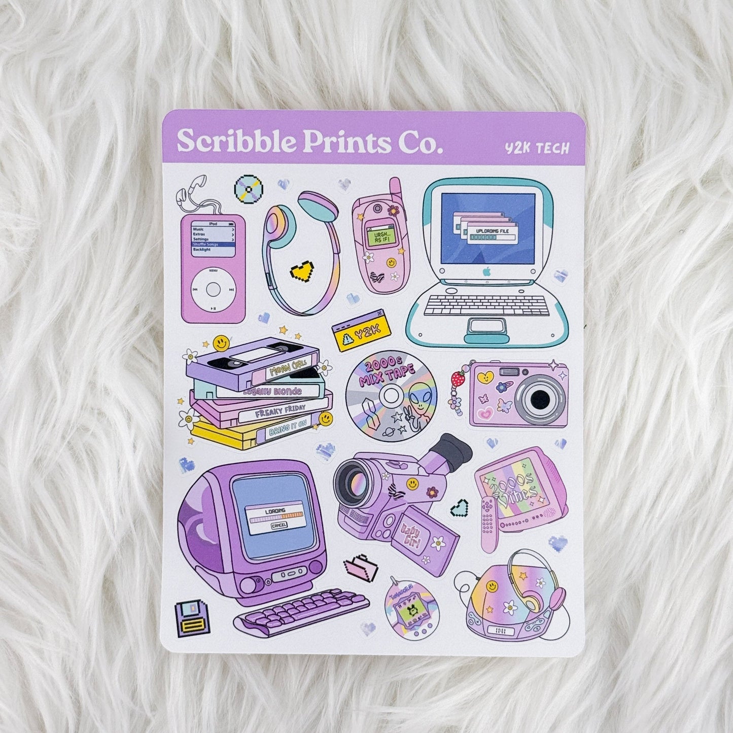 Scribble Prints Sticker Sheet