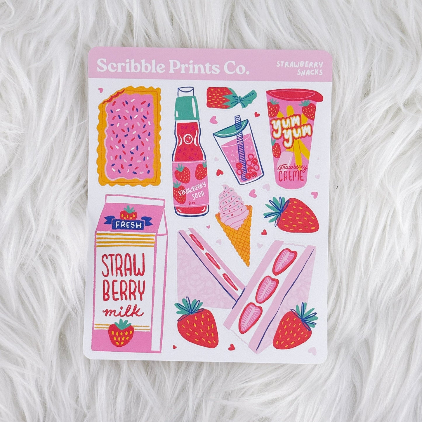 Scribble Prints Sticker Sheet