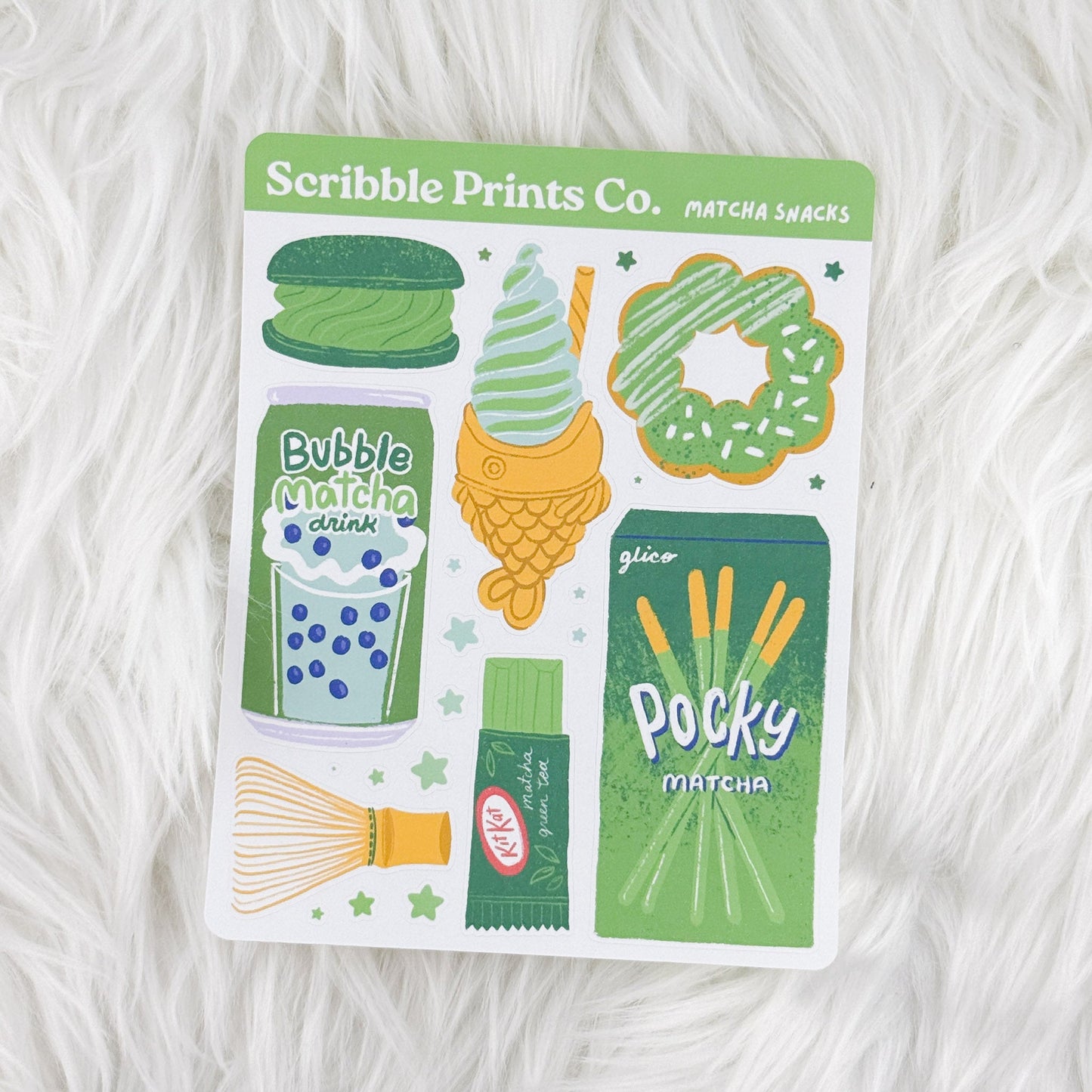 Scribble Prints Sticker Sheet