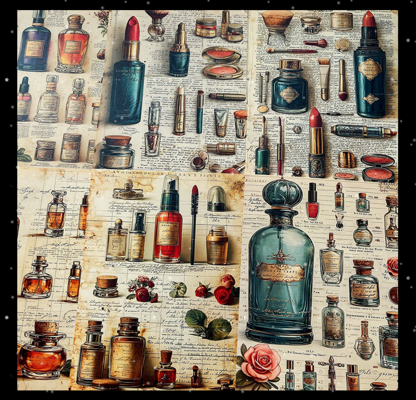 Vintage Face Slay Background Paper