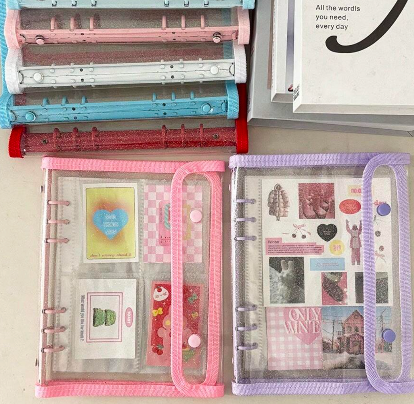 A5 Binder Craft Sticker Organizer