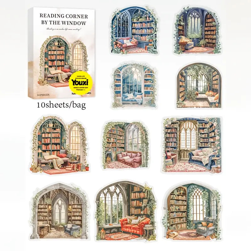 Reading Corner By the Window Sticker Series