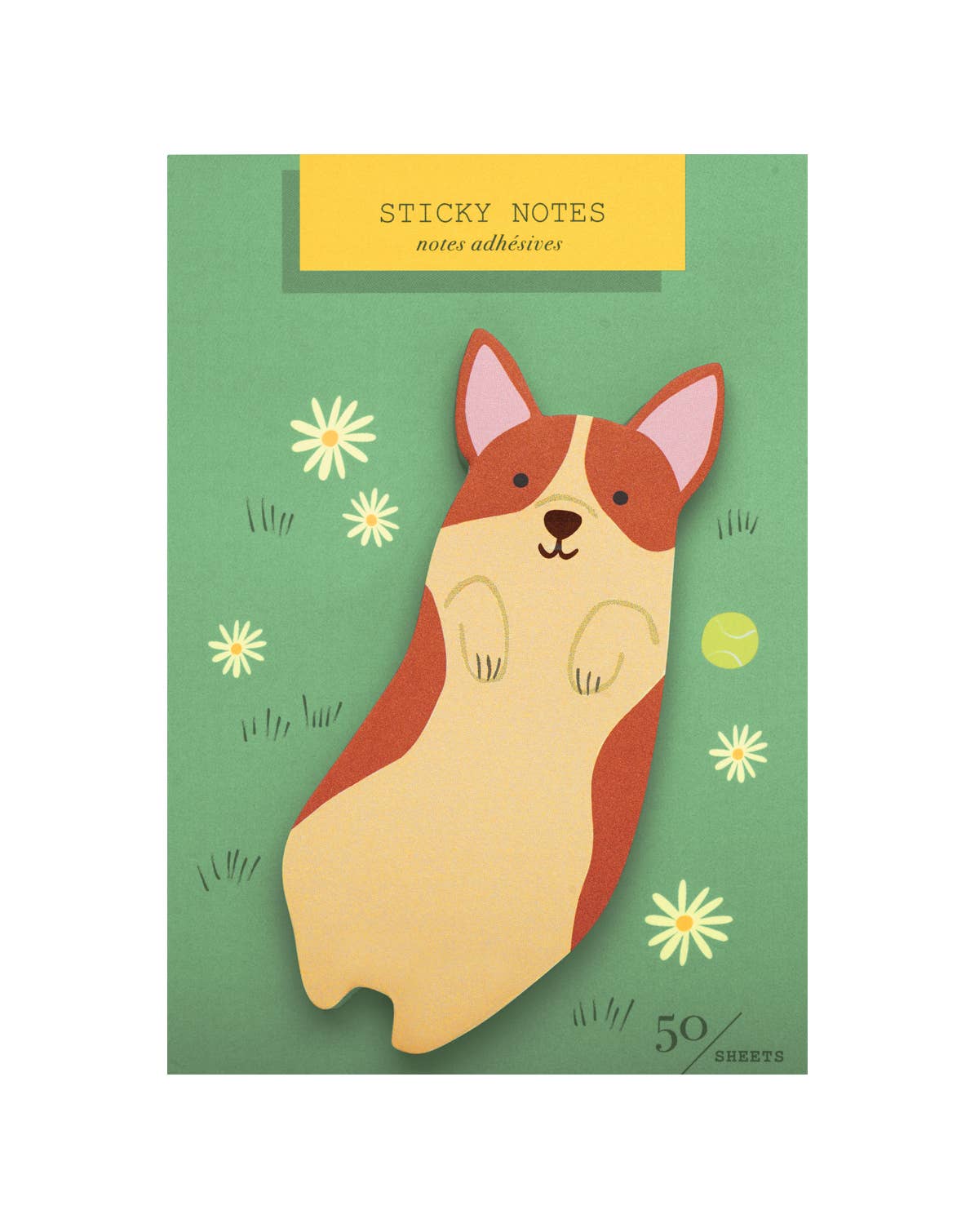 Corgi Die Cut Sticky Notes