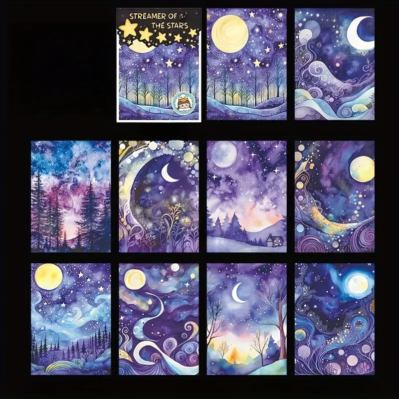 Streamer of the Stars Background Stickers