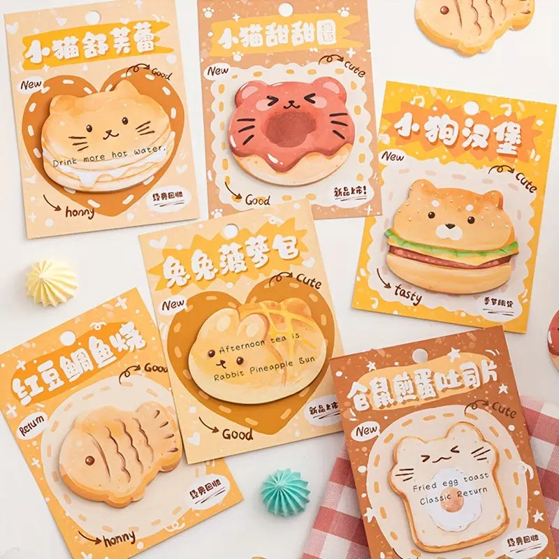 Bready Animal Snacks Sticky Notes