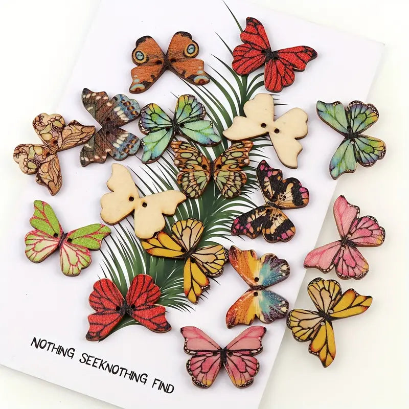 Wooden Butterfly Embellishments