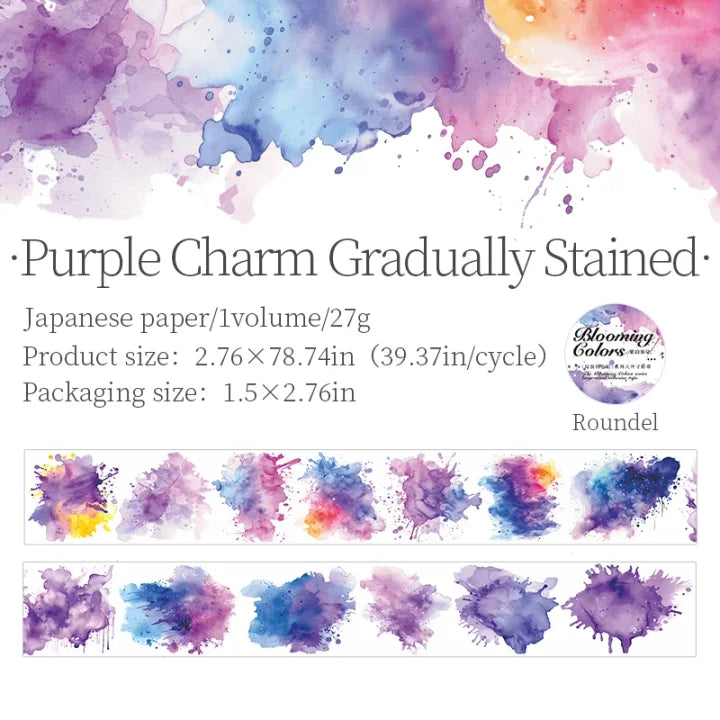Watercolor Stain Smudge Washi Tape