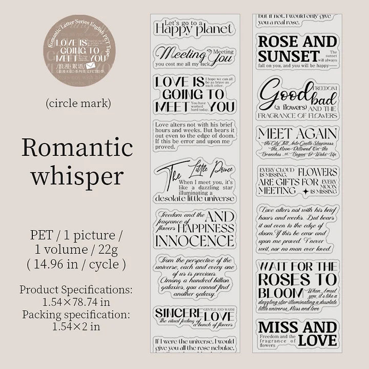 Vintage Series PET Tape Roll