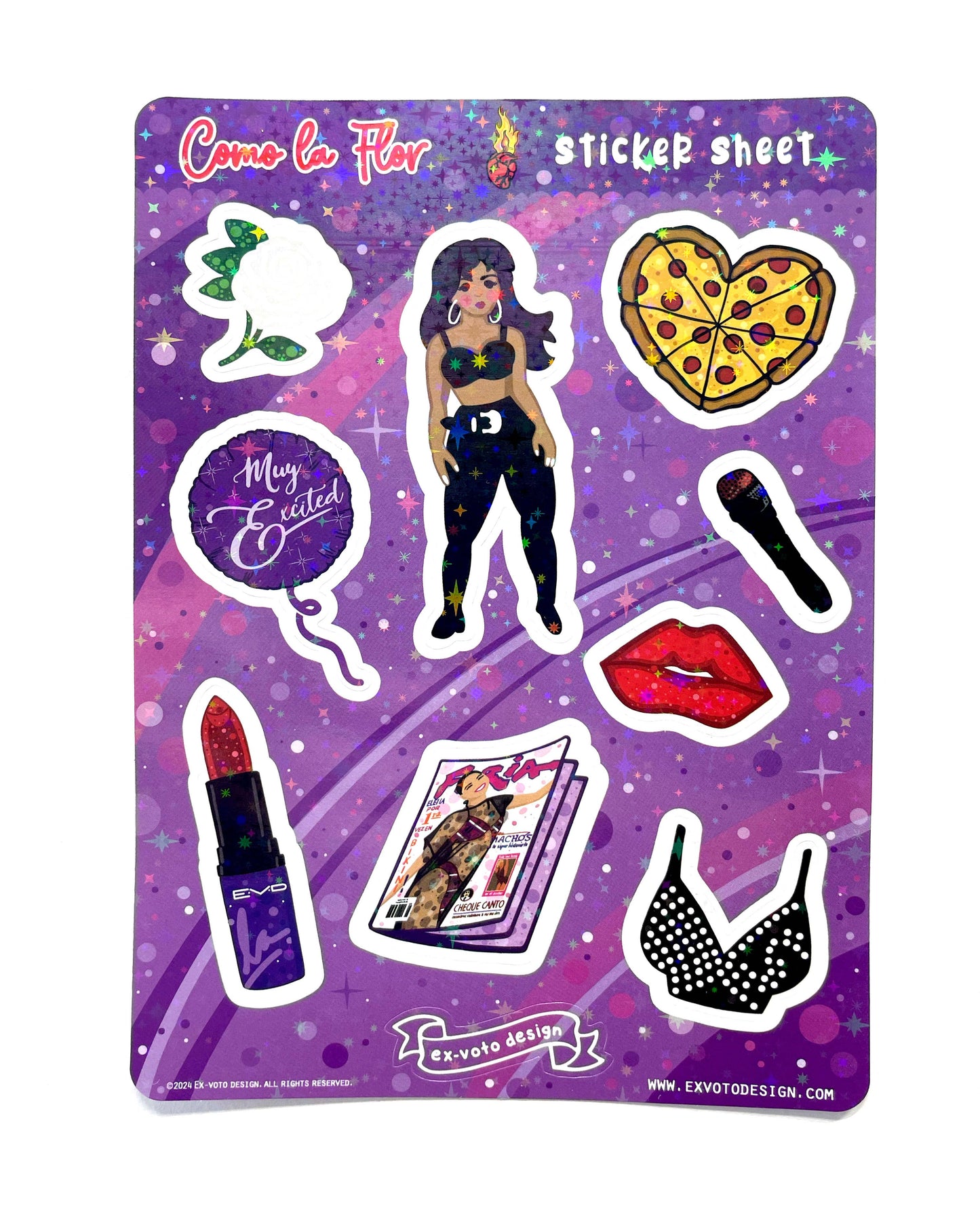 COMO LA FLOR Sticker Sheet