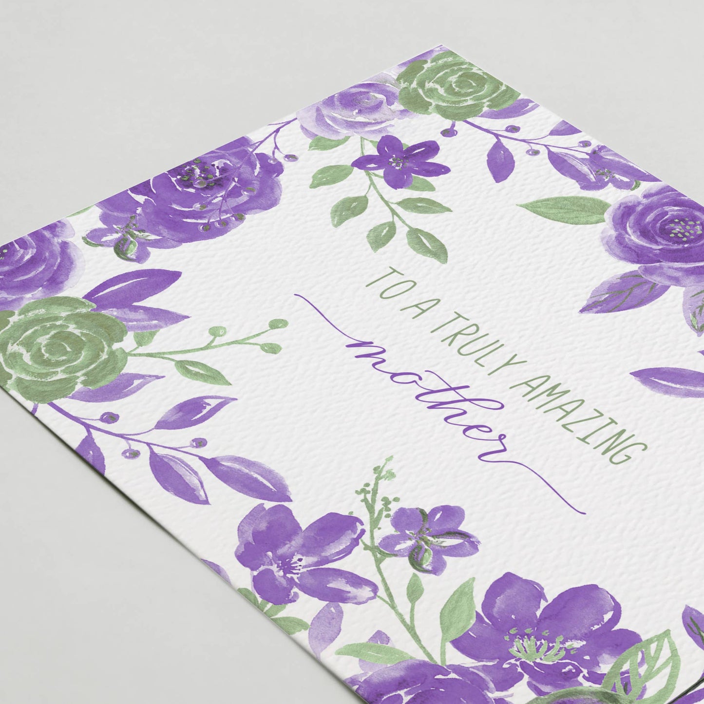 Birthday Card for Mom, Floral birthday card, Mother's Day