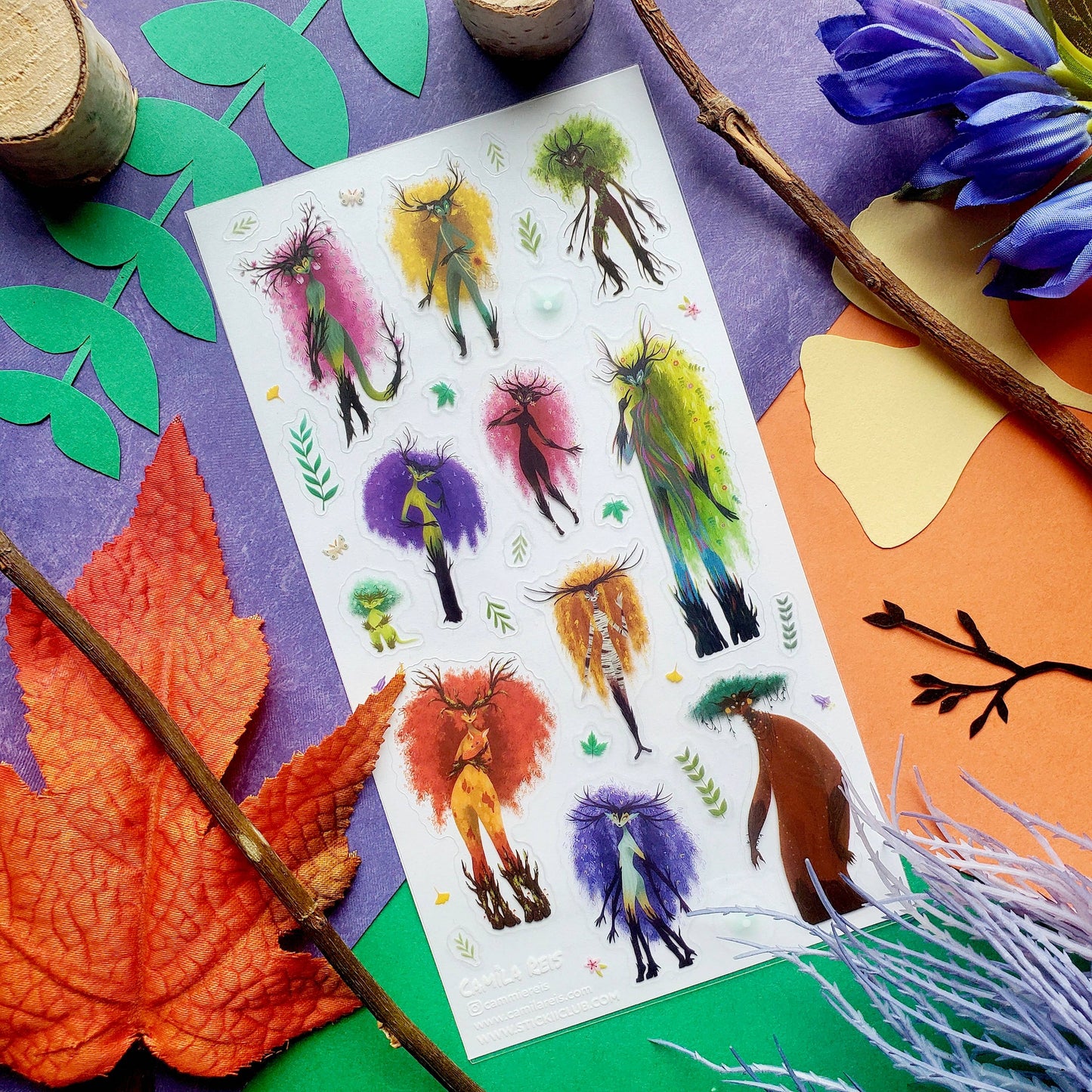 Dryad Forest Sticker Sheet