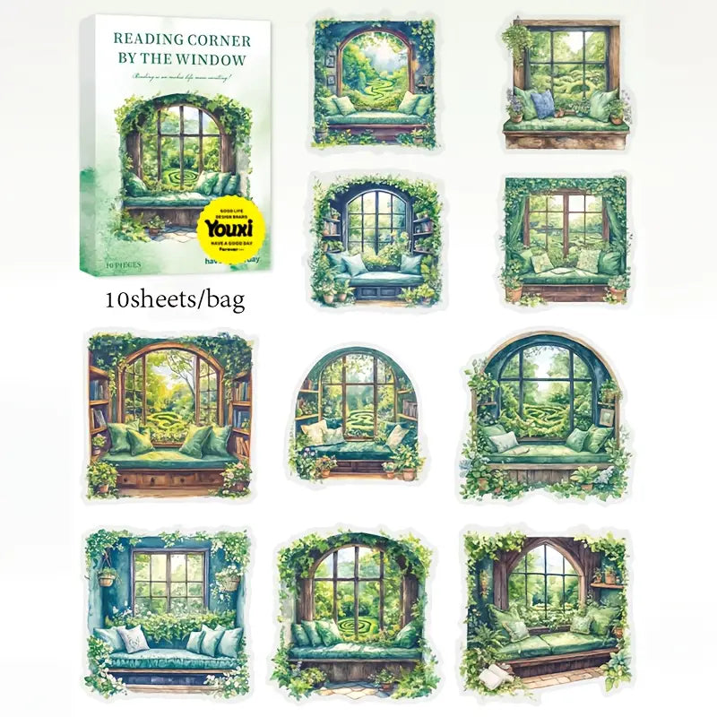 Reading Corner By the Window Sticker Series