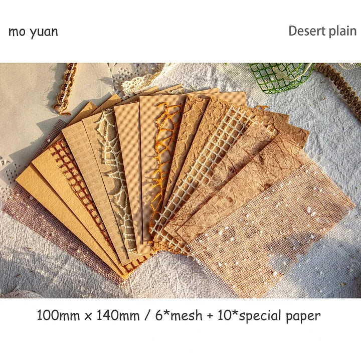 Retro Story Various Textured Paper Bundle