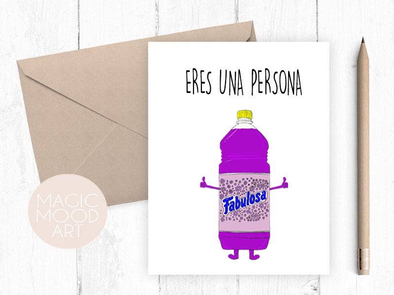 Eres Una Persona Fabulosa Card- Spanish Greeting Card