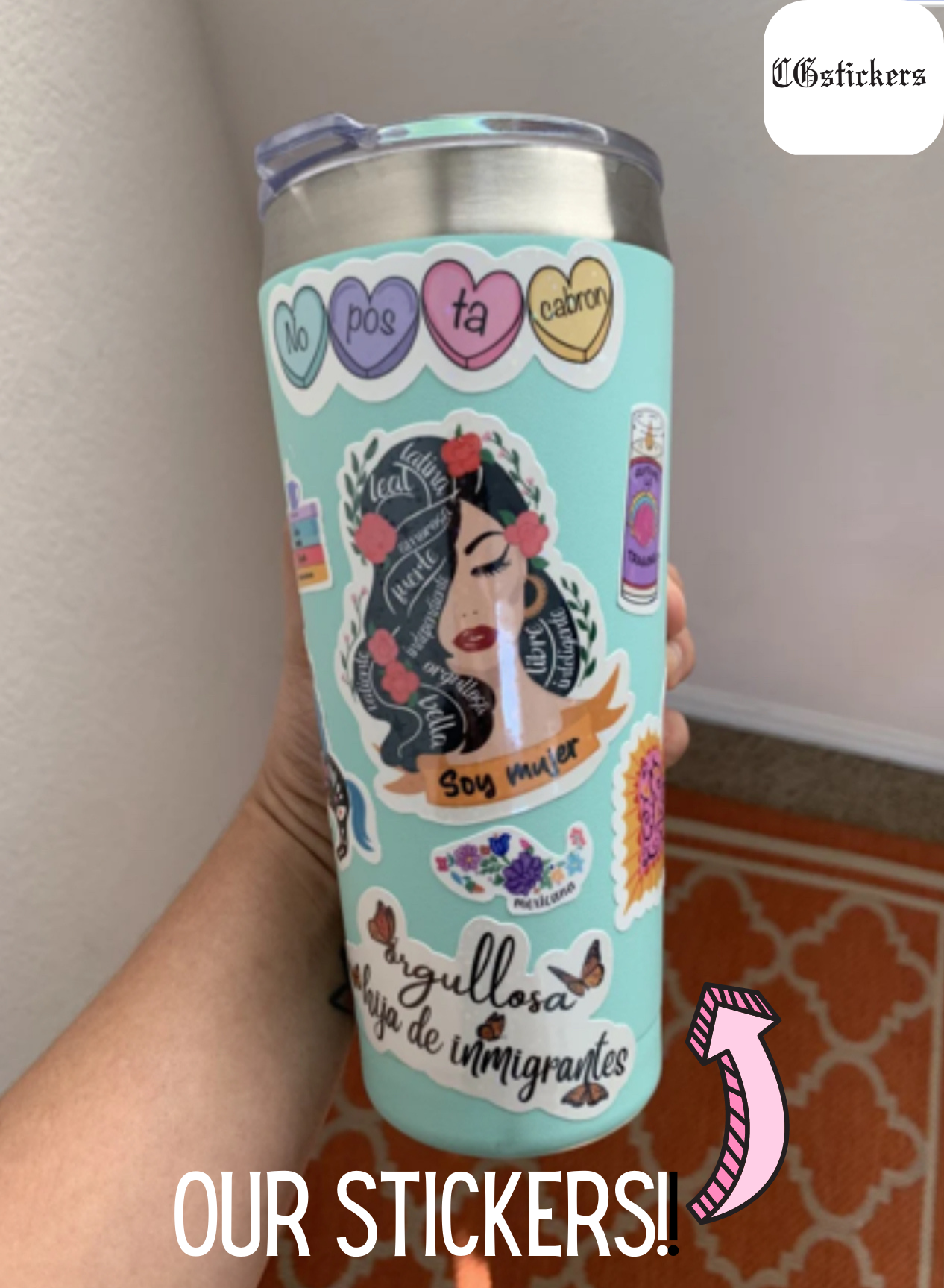 Sana sana colita de rana die cut sticker
