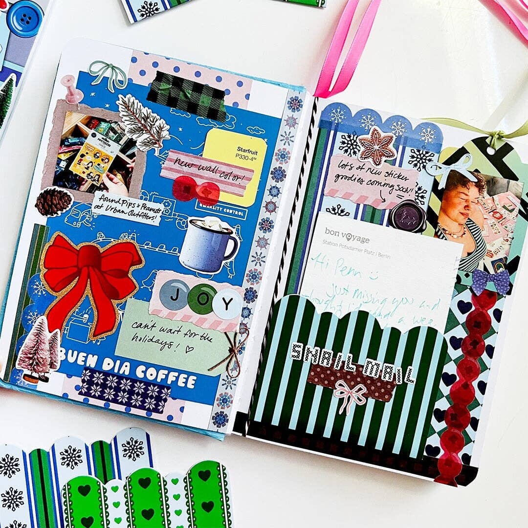 Pipsticks Winter Whimsy Junk Journal Sticker Book