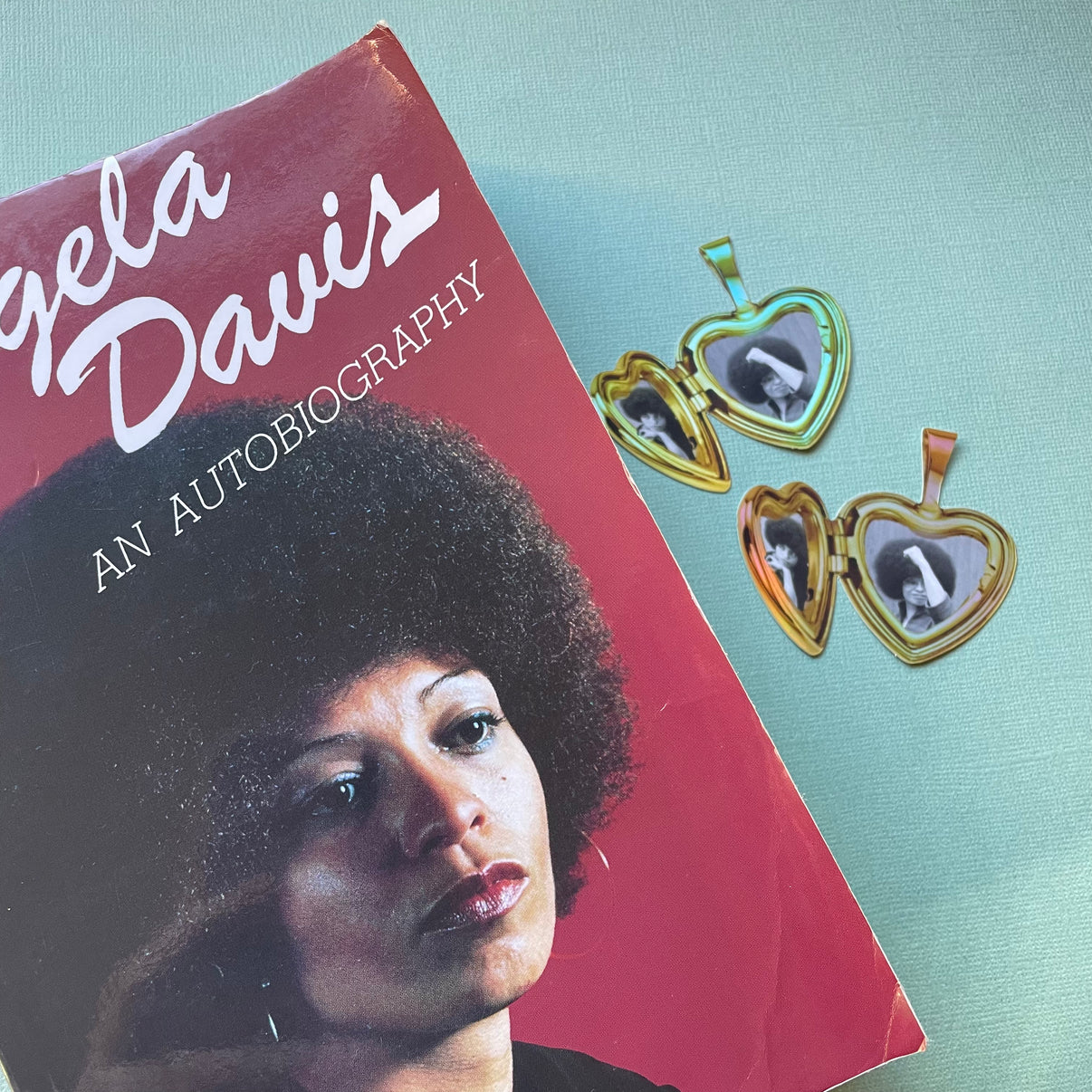 Angela Davis Locket Sticker