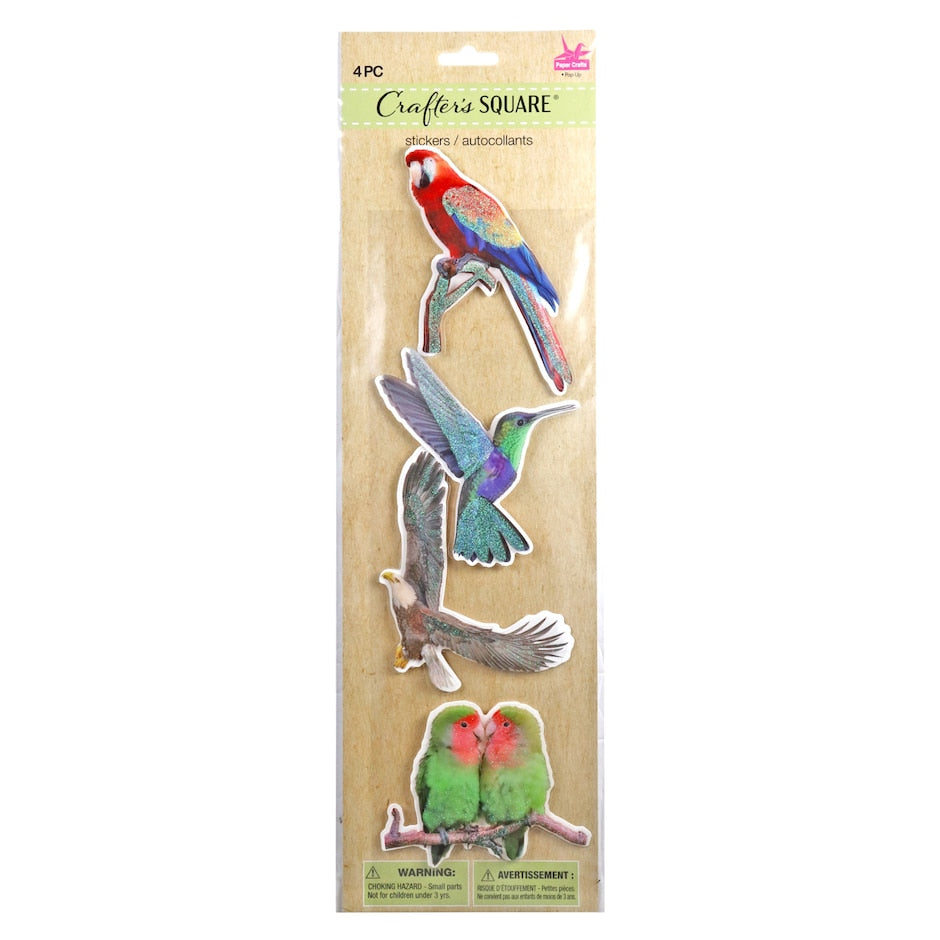 Crafters Square Large 3D Stickers, 4-ct. Packs