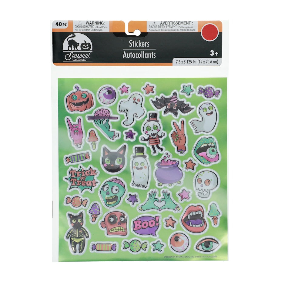 Assorted Halloween Sticker Packs