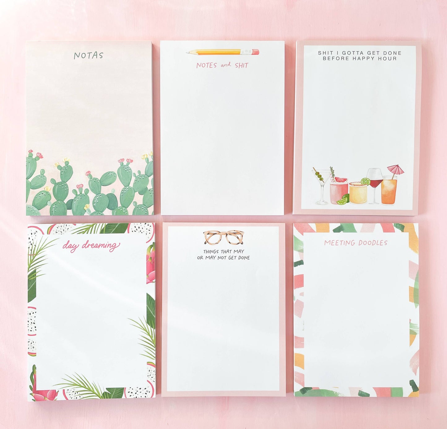 Notas Nopales Notepad |  Spanish Desk Notepad