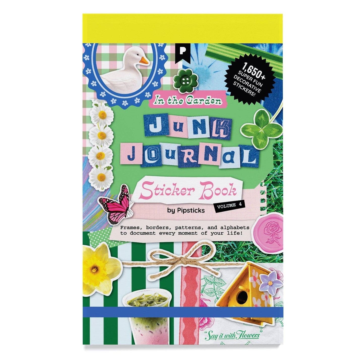Pipsticks In The Garden Junk Journal Sticker Book