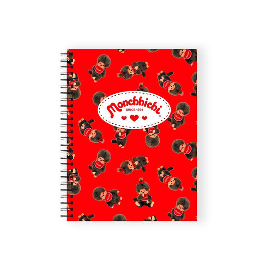 Monchhichi Red Spiral Notebook