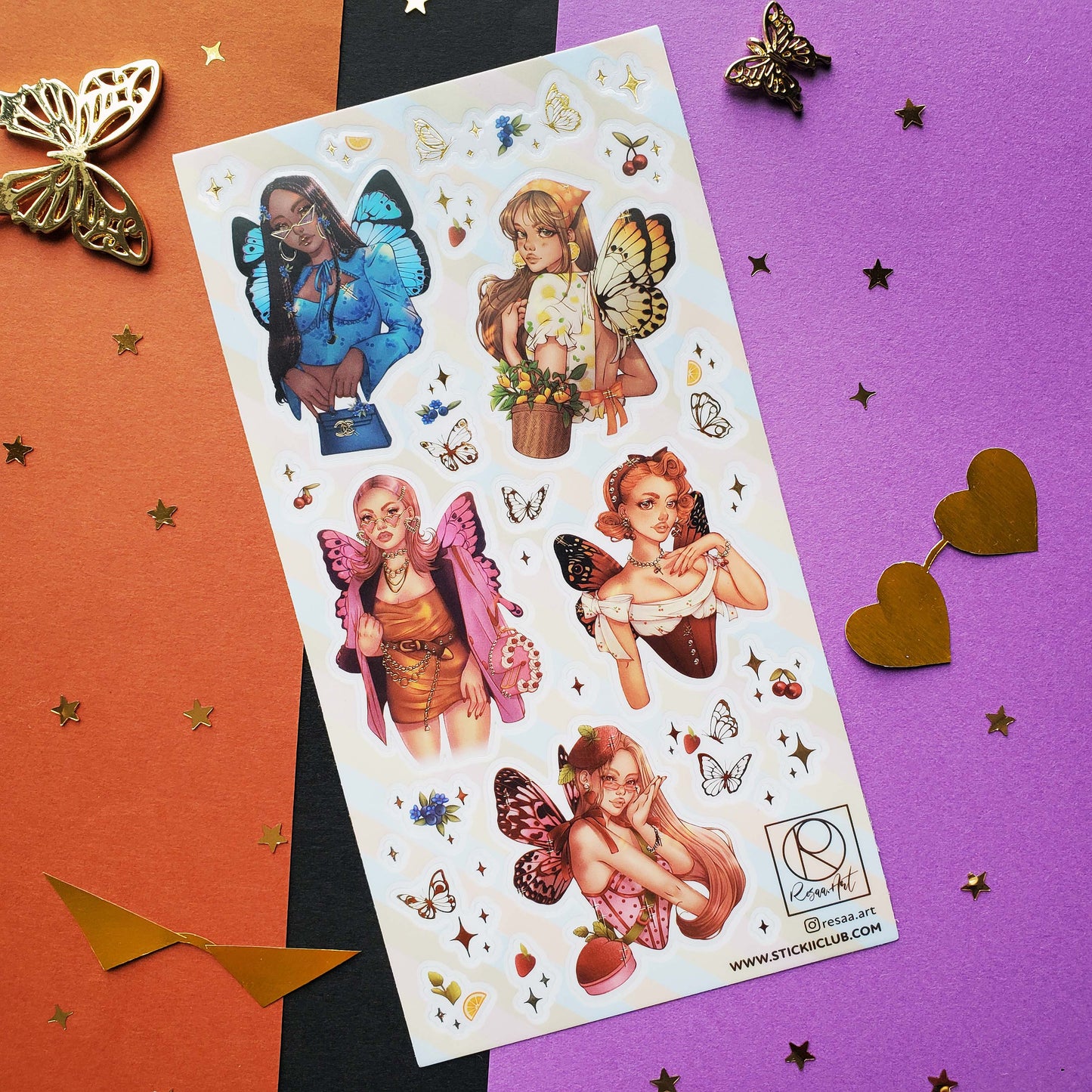 Fashion Fairies Sticker Sheet